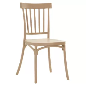 Rakásolható szék, világosbarna, SAZEN NEW