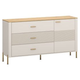 Komód, kasmír/kő tölgy, RUNOL 1D3S