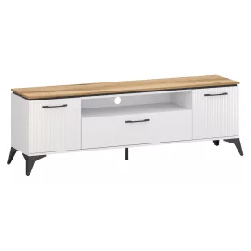 TV szekrény, fehér/evoke tölgy, VELIS 2D1S/170
