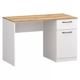 PC asztal, fehér/evoke tölgy, VELIS 1D1S/120