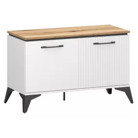 Cipősszekrény, fehér/evoke tölgy, VELIS 2D