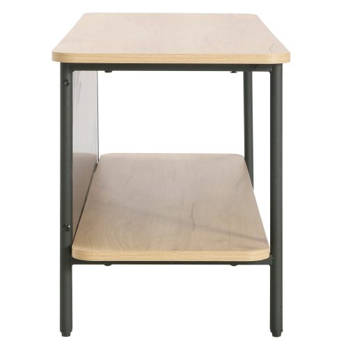 Polcos állvány, tölgy/fekete, SEFLOS