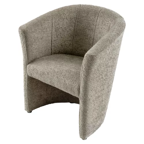 Klub fotel, szürkésbézs Taupe Coral anyag, CUBA