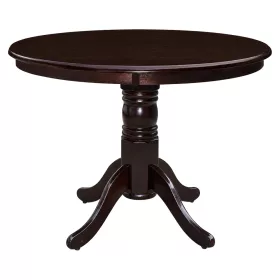   Étkezőasztal, kerek, gesztenye, átmérő 106 cm, TABLOS NEW