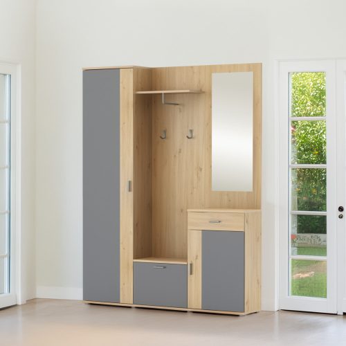 előszoba, artisan tölgy/grafit,  AMALIA