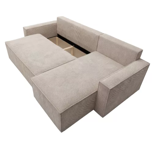 Univerzális ülőgarnitúra, szürkésbézs Taupe, APERO ROH