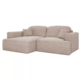 Sarokülőgarnitúra, bézs Taupe, balos, SOUL ROH