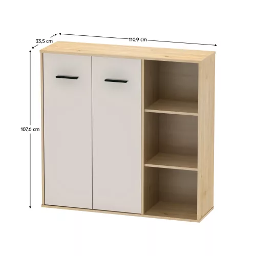 Szekrény, artisan tölgy/kasmír, MAURUS NEW MA32