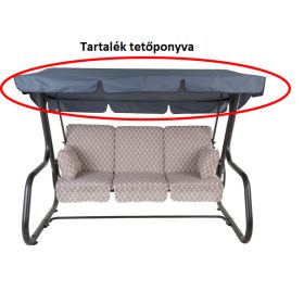   Dajar tartalék hintaágy tetőponyva a Rimini/Venezia hintaágyakhoz, sötétszürke
