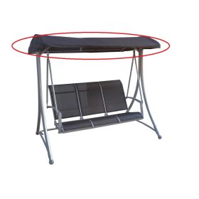   Rojaplast tartalék tetőponyva a Hollywood hintaágyhoz - fekete 