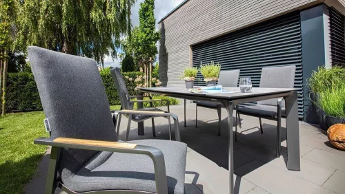 Kettler HPL asztallap 220×95 cm – kültéri asztallap, kőhatás (mész homokkő)