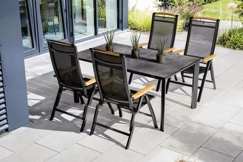 Kettler HPL asztallap 220×95 cm – kültéri asztallap, titán antracit