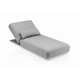   KETTLER EGO alumínium napozóágy – ezüst / szürke / Sunbrella