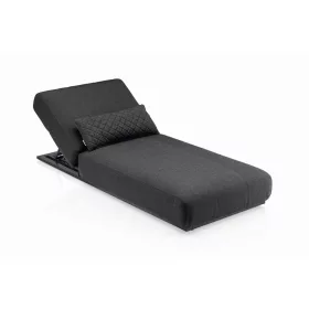   KETTLER EGO alumínium napozóágy – antracit / antracit / Sunbrella