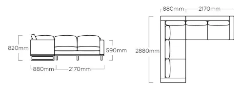 KETTLER EGO kültéri sarokkanapé –  antracit / Sunbrella®