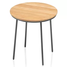 KETTLER TRIBE oldalasztal Ø 50 cm – antracit / teak