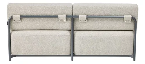 KETTLER TRIBE kültéri kanapé / középső dupla elem – antracit / bézs