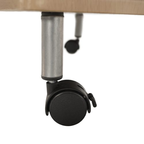 Zsúrasztal, bükk + ezüst fém, LIMA