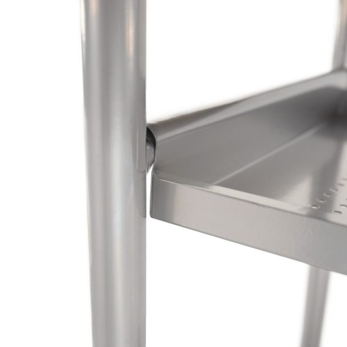 Zsúrasztal, bükk + ezüst fém, LIMA