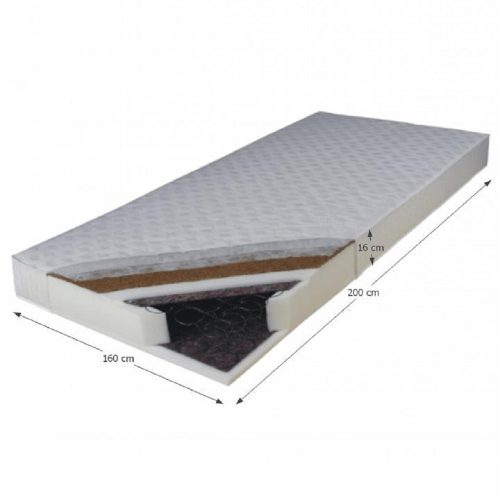 Kétoldalas rugós matrac, 160x200, KOKOS MEDIUM