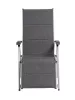KETTLER BASIC PLUS PADDED relaxációs, dönthető alumínium kerti szék – ezüst / antracit