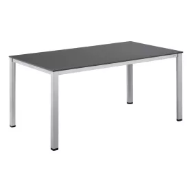   KETTLER CUBIC / KETTALUX alumínium étkezőasztal 160×90 cm – ezüst váz / antracit lap