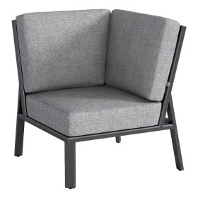 KETTLER ZENITH sarokelem – matt antracit / világosszürke