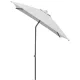 Kettler EASY PUSH napernyő 200×200 cm – UV 50+, vízálló, világosszürke