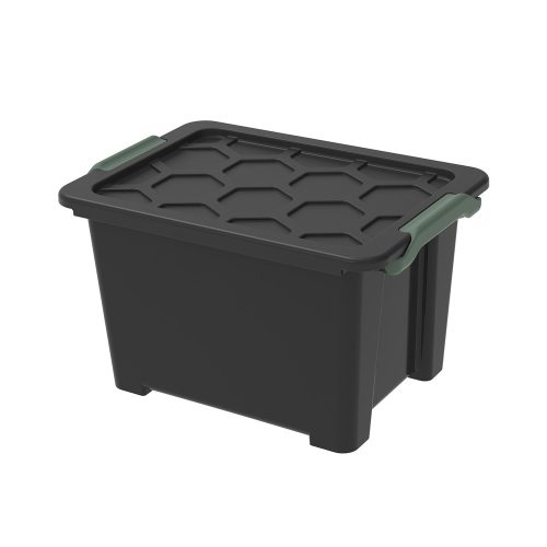 ROTHO Evo safe műanyag tároló doboz, 15 L - fekete
