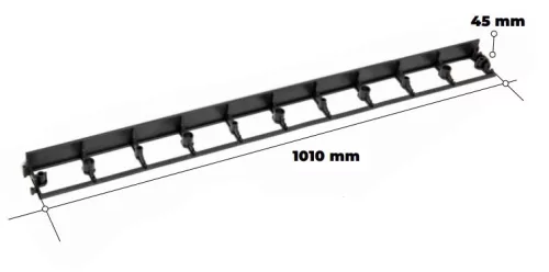 Rojaplast duo 45mm műanyag láthatatlan járdaszegélyek (2db)