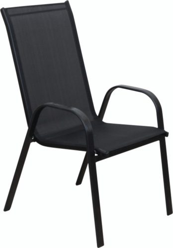 ROJAPLAST xt1012c fém kerti szék - fekete