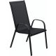 ROJAPLAST xt1012c fém kerti szék - fekete