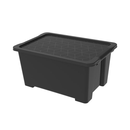 ROTHO Evo easy műanyag tároló doboz,  44 L - fekete