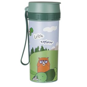   Rotho "Little explorer" műanyag ivóplack, kulacs gyerekeknek 0,4 L - zöld