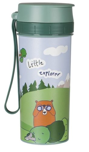 ROTHO "Little explorer" műanyag ivóplack gyerekeknek 0,4 L - zöld