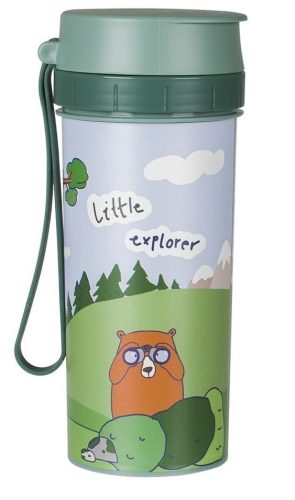 Rotho "Little explorer" műanyag ivóplack gyerekeknek 0,4 L - zöld