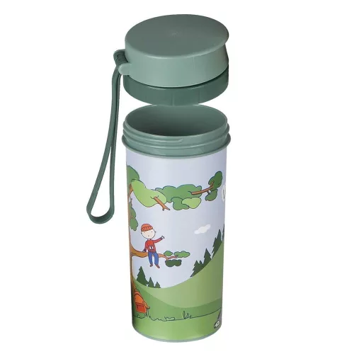 Rotho "Little explorer" műanyag ivóplack, kulacs gyerekeknek 0,4 L - zöld