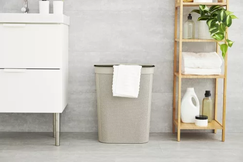 Rotho  Brisen műanyag szennyestartó 50 L - cappuccino