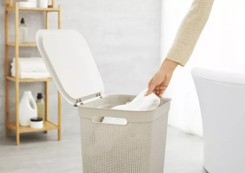 Rotho  Brisen műanyag szennyestartó 50 L - cappuccino