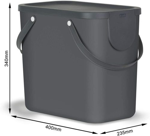 Rotho albula műanyag tároló doboz 25 L - antracit