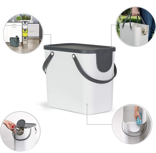 Rotho albula műanyag tároló doboz 25 L - antracit