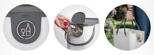 Rotho albula műanyag tároló doboz 25 L - antracit