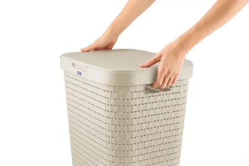 Rotho Country szennyestartó 55 L - cappuccino
