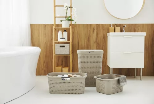 Rotho Country szennyestartó 55 L - cappuccino