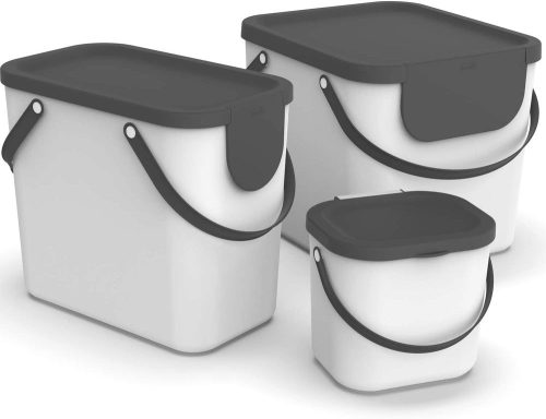 Rotho  Albula műanyag tároló doboz 40 L - cappuccino