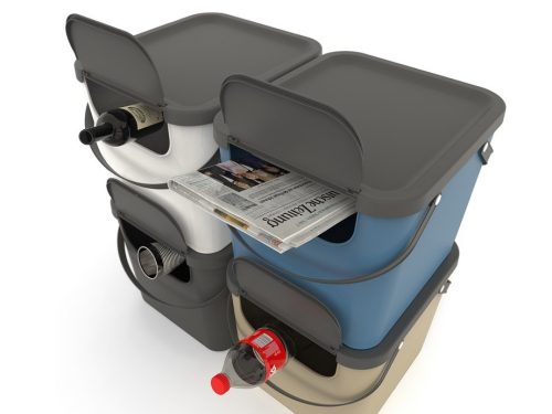 Rotho  Albula műanyag tároló doboz 40 L - cappuccino