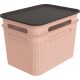 ROTHO  Brisen pink műanyag tároló doboz szett tetővel 2X16 L - rózsaszín