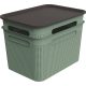 ROTHO  Brisen green műanyag tároló doboz szett tetővel 2X16 L - zöld
