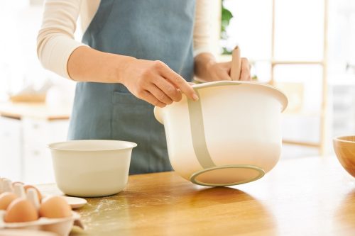 Rotho Fresh baking műanyag edénykészlet - fehér/szürke