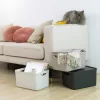 Rotho Jive deco műanyag tároló doboz, 16L - cappuccino